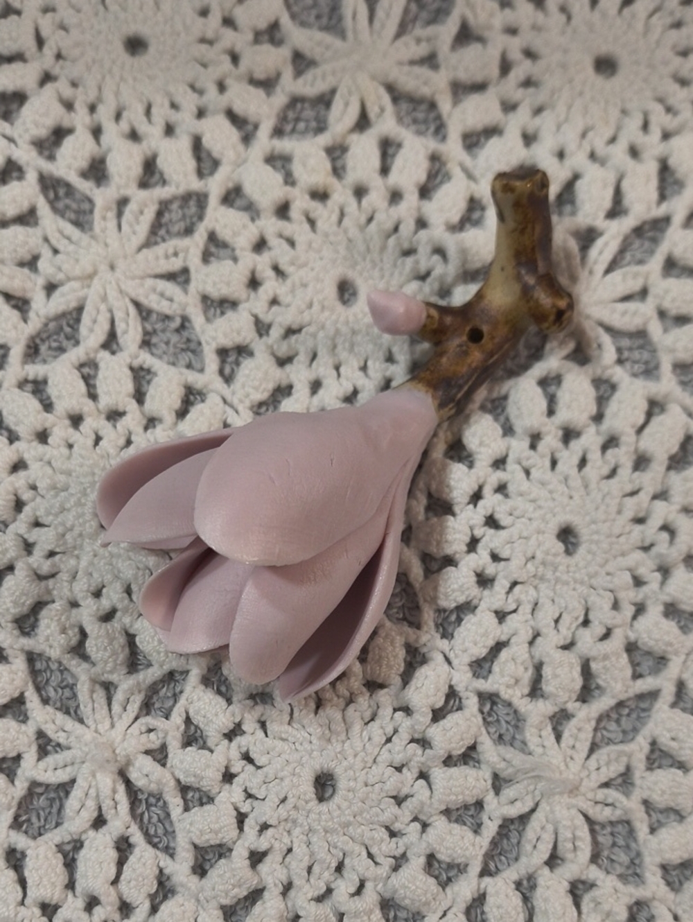 Incense Burner Soft Pink Flower